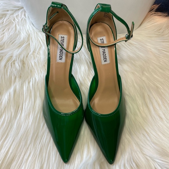 Steve Madden Opar Translucent Green Stiletto Pump Heels - Picture 2 of 12